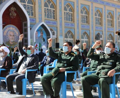 مراسم گرامیداشت پیروزی انقلاب اسلامی در جوار سید شهدای مقاومت